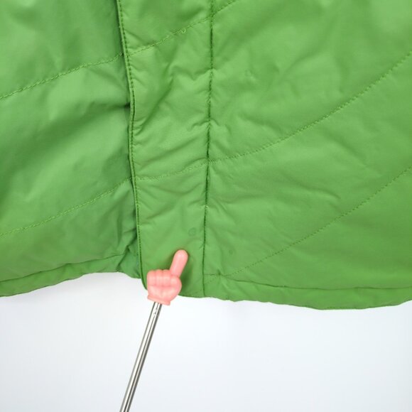 Burton Girls Reversible Puffer Vest XL Pink Green Outdoor Preppy Cold Weather - Picture 13 of 14